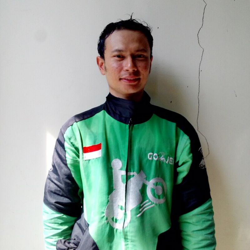 Hermawansyah, top driver Go-Jek bulan Juni 2017.